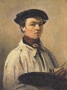 Jean-Baptiste Corot Self-Portrait painting